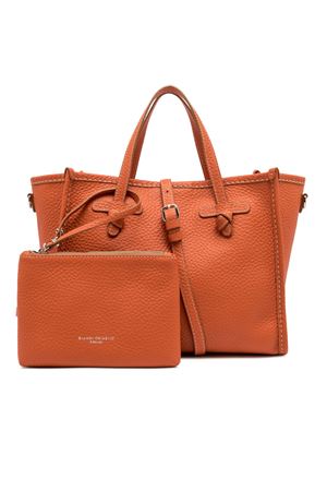 Marcella shopping bag in coral-tone leather GIANNI CHIARINI | BS9332BBL714